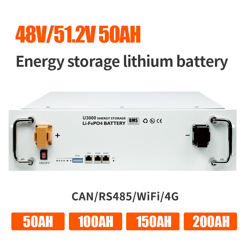 2.4kwh ऊर्जा भण्डारण ब्याट्री लिथियम फलाम फास्फेट 50Ah 48V